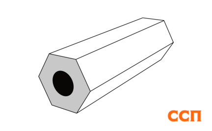 Шестигранник буровой 55СД ТУ 14-1-681-73 7,2х5500 мм